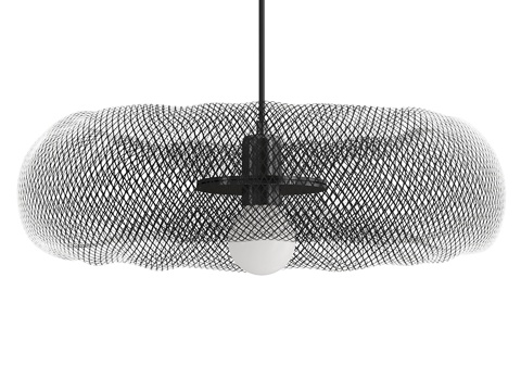  现代金属网装饰吊灯3d模型 