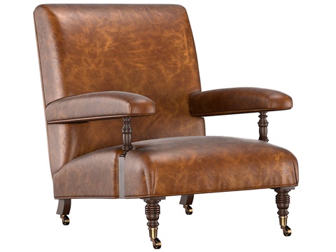  1880年代比利时扶手椅3d模型 