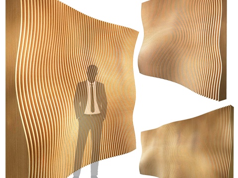  参数化墙面 0033d模型 