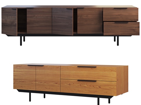  Pastoe框架风格边柜（2款可选）3d模型 