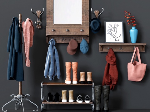  陶器谷 MORAN 系列玄关3d模型 