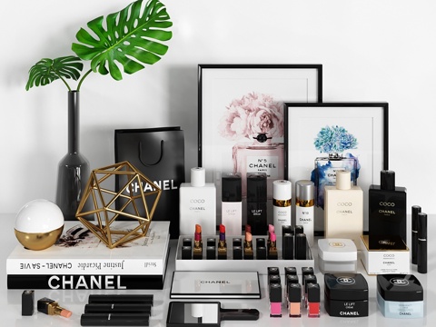  香奈儿装饰套装3d模型 