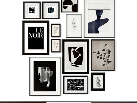  混合海报套装153d模型 