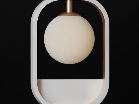  阿沃拉壁灯 - 金银双色款3d模型 