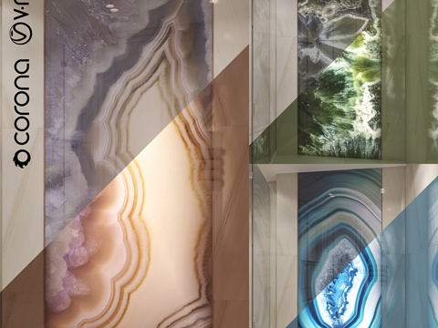  宝石玻璃（悬崖、巨石、泻湖）3d模型 