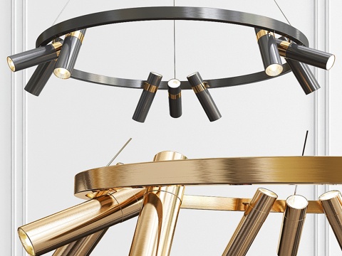  Spoor LED环形吊灯3d模型 