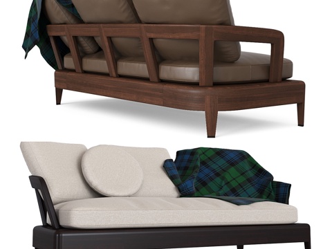  Minotti Virginia沙发3d模型 