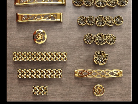  经典厨房家具把手3d模型 