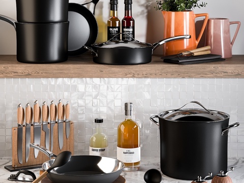  厨房配件 193d模型 