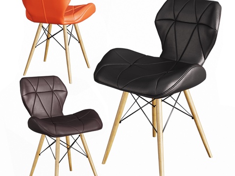  蝴蝶办公椅3d模型 