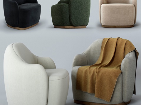  Fogia品牌Barba扶手椅3d模型 