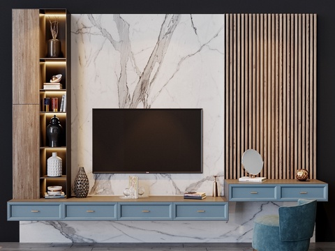  电视机套装903d模型 