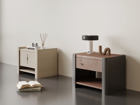 现代床头柜su模型