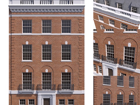  曼哈顿建筑3d模型 