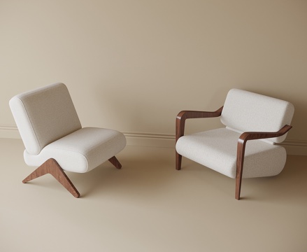 现代休闲椅 单椅su模型