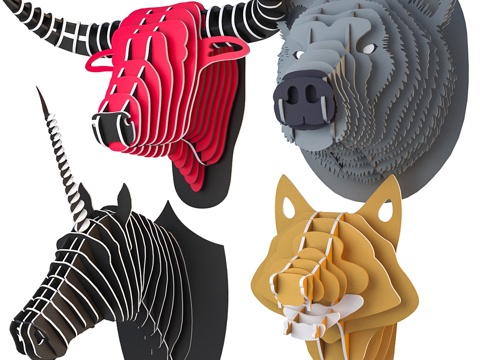  JC 3D拼图奖杯系列33d模型 