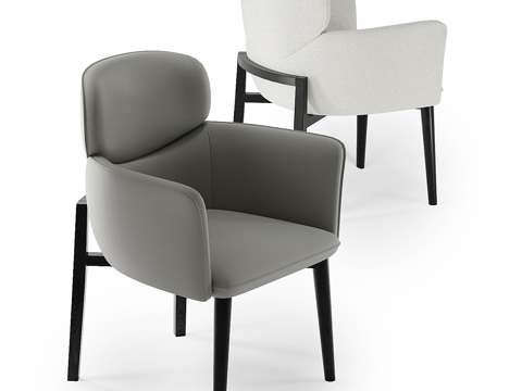  现代简约单人椅子  椅子 简约椅子  休闲椅子 凳子3d模型 