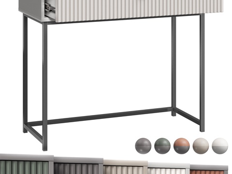  现代书桌3d模型 