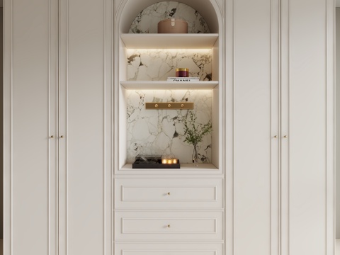  现代法式装饰柜3d模型 