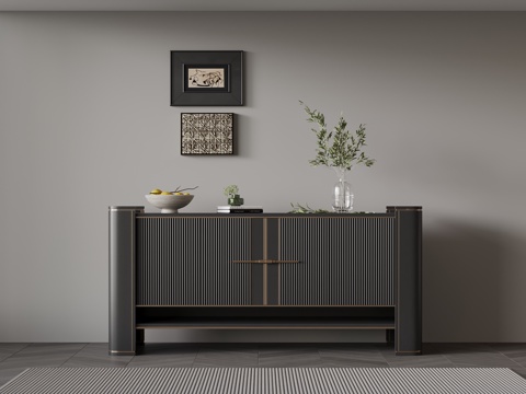 意式玄关柜su模型