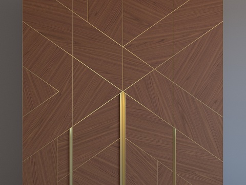  几何衣柜3d模型 