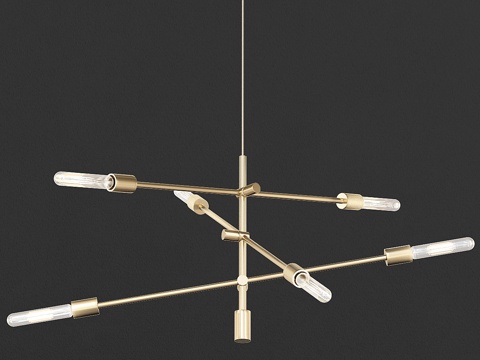  移动吊灯 - 大号3d模型 