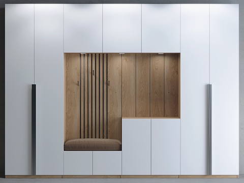  走廊-储物区043d模型 