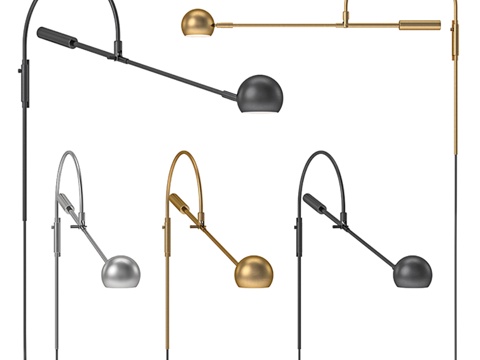  RH - 轨道II壁灯3d模型 