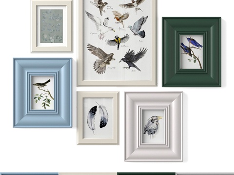  经典油画3d模型 