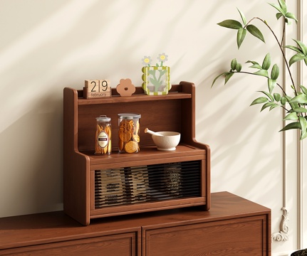 中古置物架 现代收纳架 装饰架 三层展示架 杯架su模型