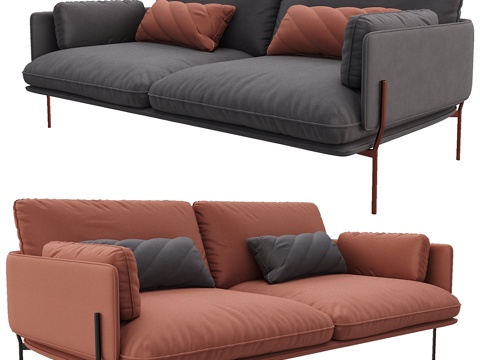  沙发&amp;传统云系列3d模型 