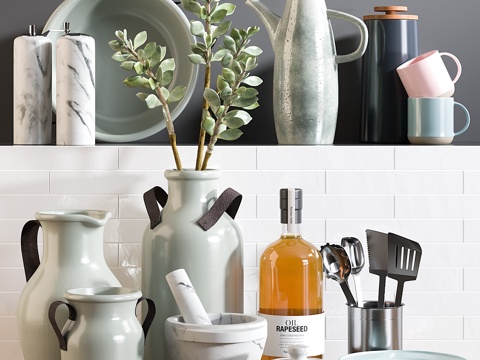  厨房配件143d模型 