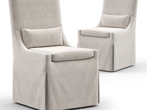  RH比利时斜臂可拆洗侧椅3d模型 