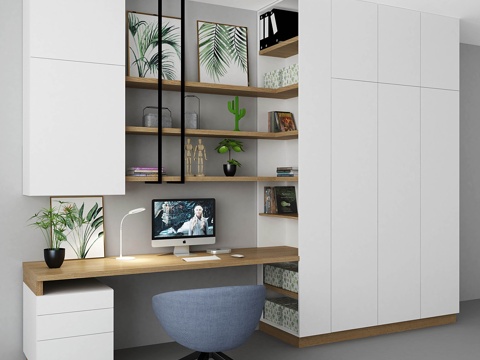  青少年房间家具3d模型 