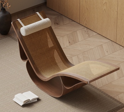  中古风休闲椅su模型 