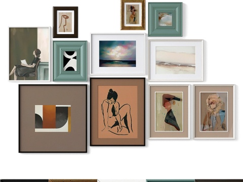  经典绘画3d模型 