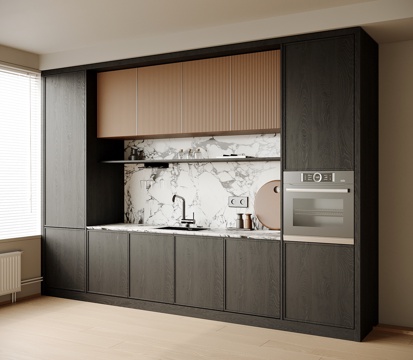  现代酒柜餐边柜3d模型 