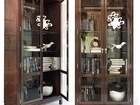  橱柜    展示柜 Jason 玻璃门柜 .Hick3d模型 