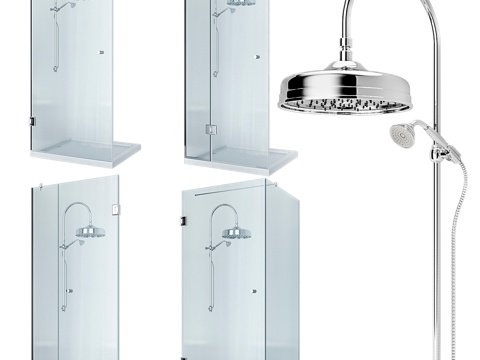  淋浴套装13d模型 