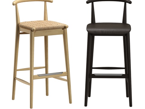  B&amp;B Jens Bar Chair3d模型 