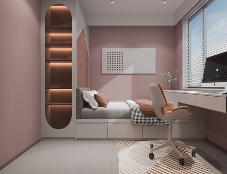  榻榻米女儿房3d模型 