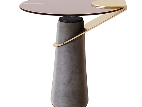  日蚀边桌3d模型 