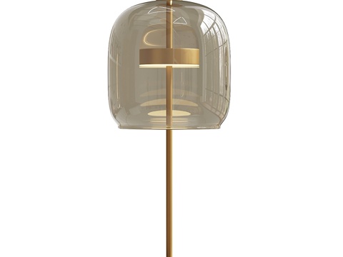  现代轻奢极简玻璃台灯3d模型 