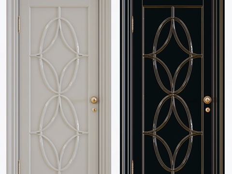  经典室内门3d模型 