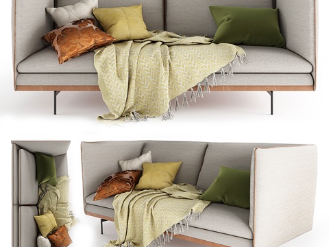  博康概念南特沙发3d模型 