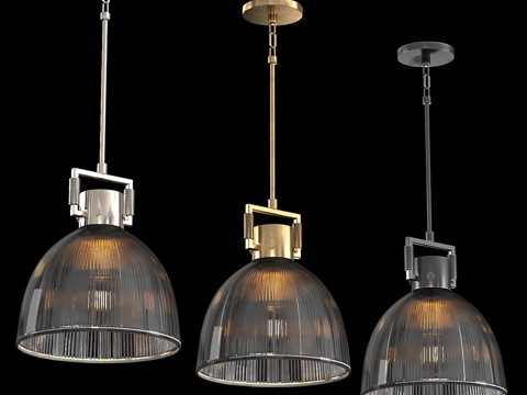  机械师棱镜罩灯吊灯3d模型 