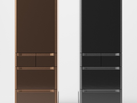  日立RE 5000 U XT冰箱3d模型 