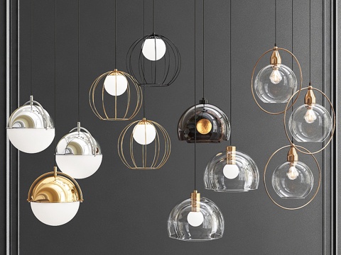  吊灯系列3d模型 