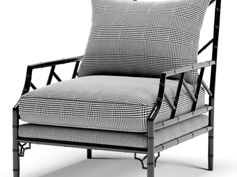  艾克霍兹摩根迪克森黑白椅3d模型 