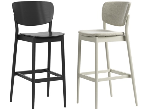  TON Valencia 吧凳3d模型 